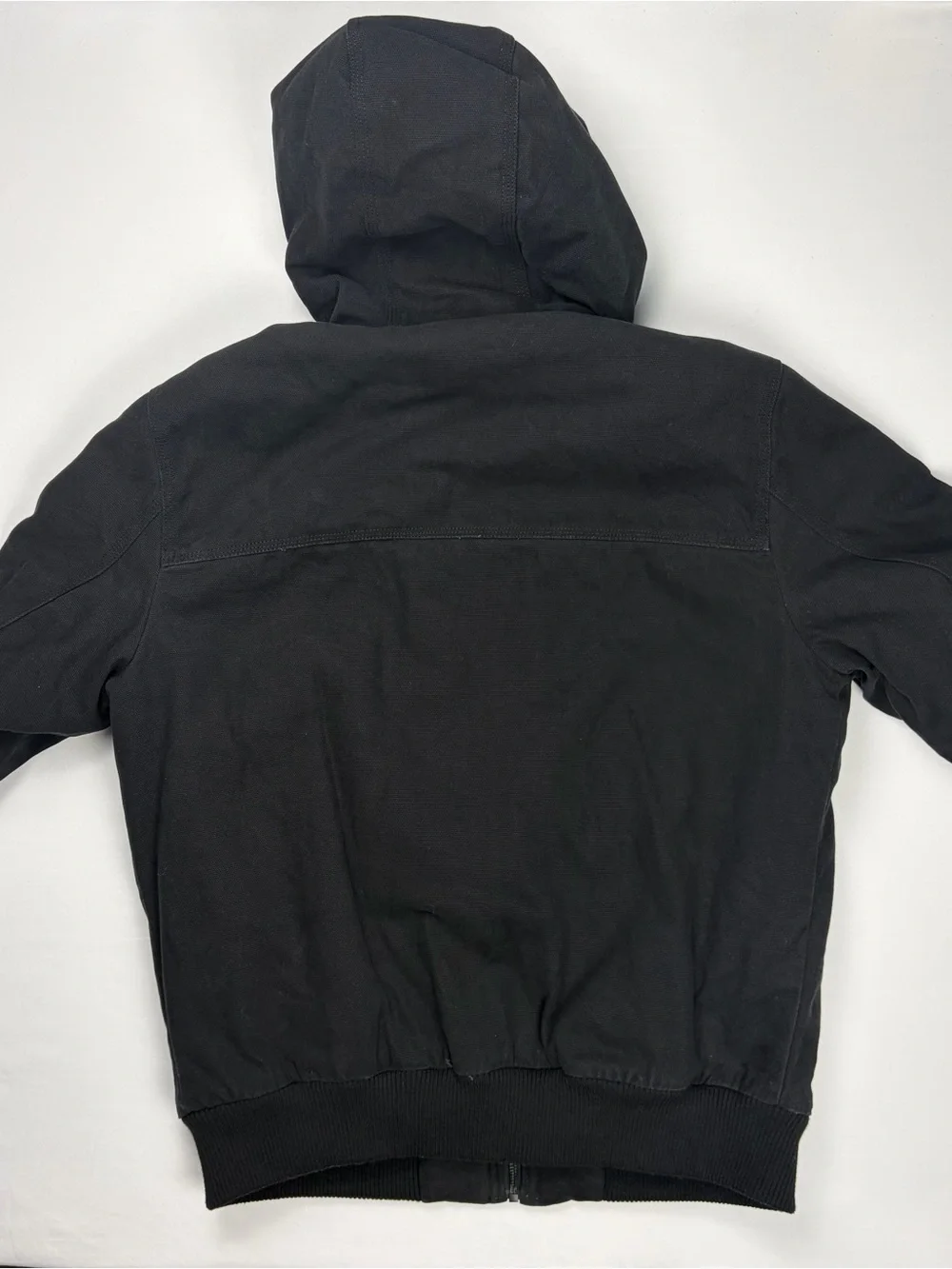 Levi's Black Sherpa-Lined Hooded Jacket Heave canvas